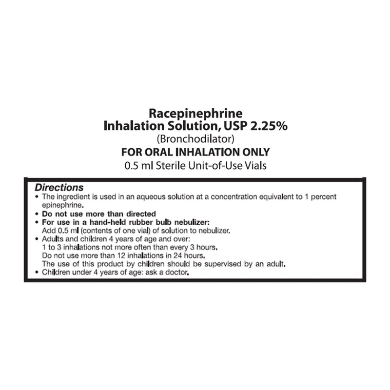 Nephron Inhalation Solution, 0.5 mL Vial