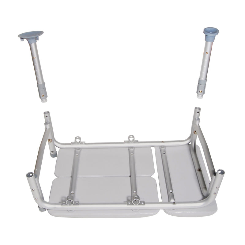 drive™ Aluminum Knocked Down Bath Transfer Bench, 17¾ – 21¾ Inch Seat Height