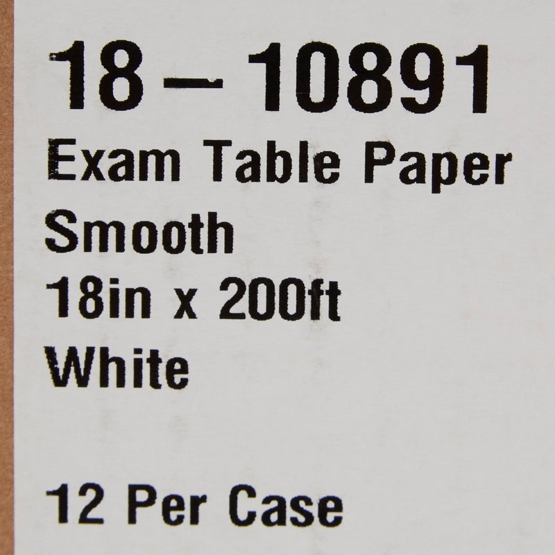 McKesson Smooth Table Paper, 18 Inch x 200 Foot, White