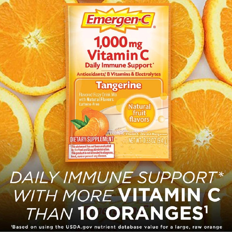 Emergen-C® Tangerine Oral Supplement, 0.3 oz. Packet