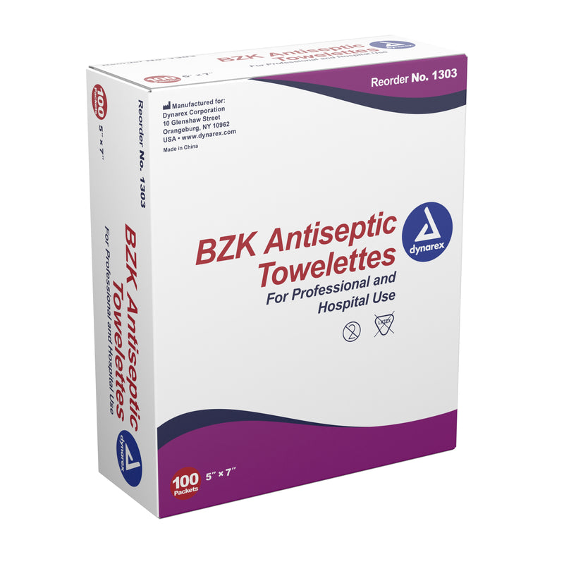 dynarex® Scented BZK Antiseptic Towelettes, Individual Packet