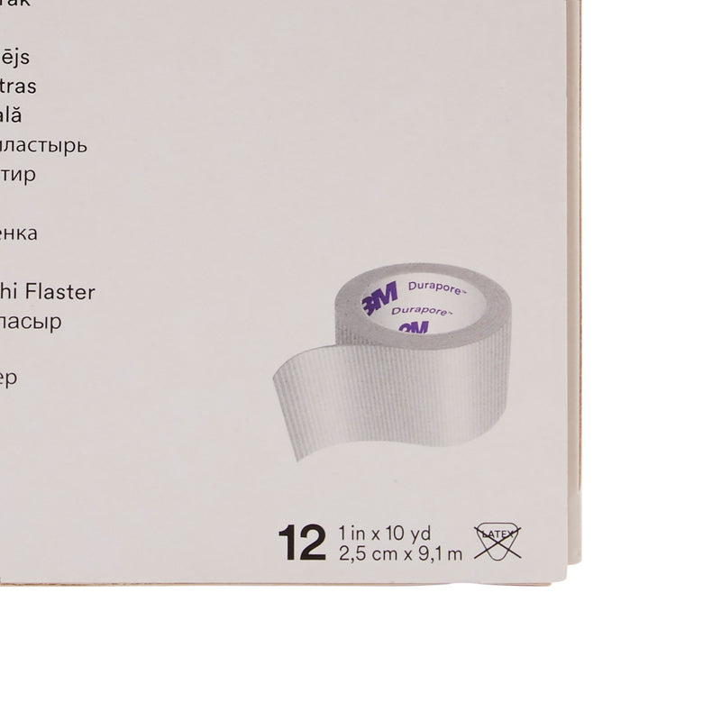 3M™ Durapore™ Silk-Like Cloth Medical Tape,1 Inch x 10 Yard