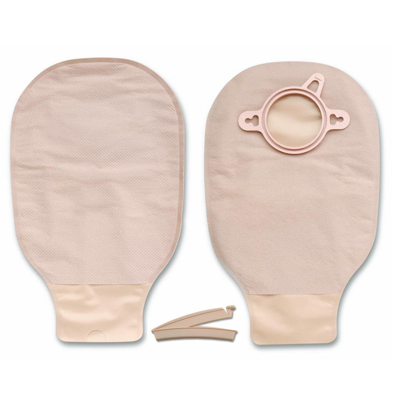 New Image™ Drainable Beige Colostomy Pouch, 9 Inch Length, Mini , 2¼ Inch Flange