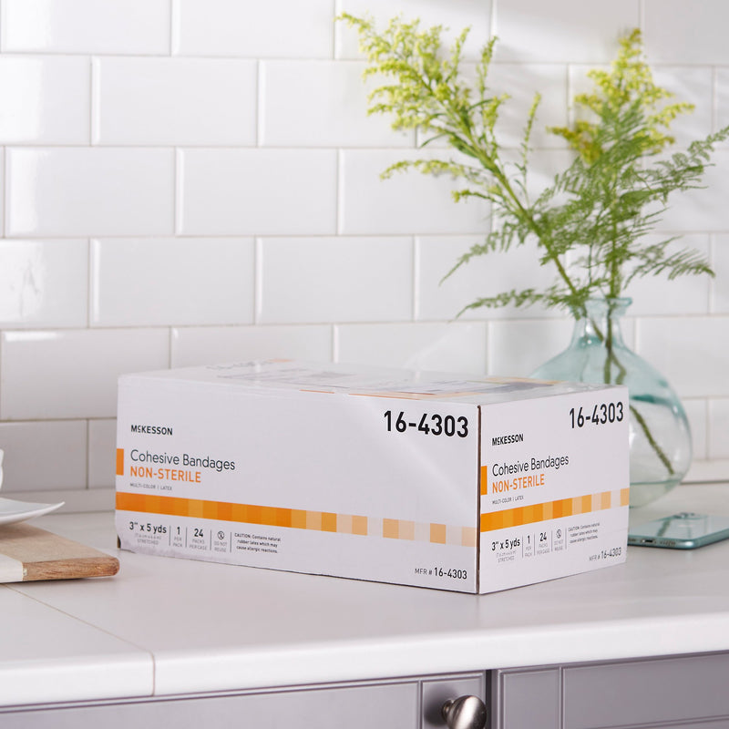 McKesson Self-adherent Closure Cohesive Bandage, 3 Inch x 5 Yard