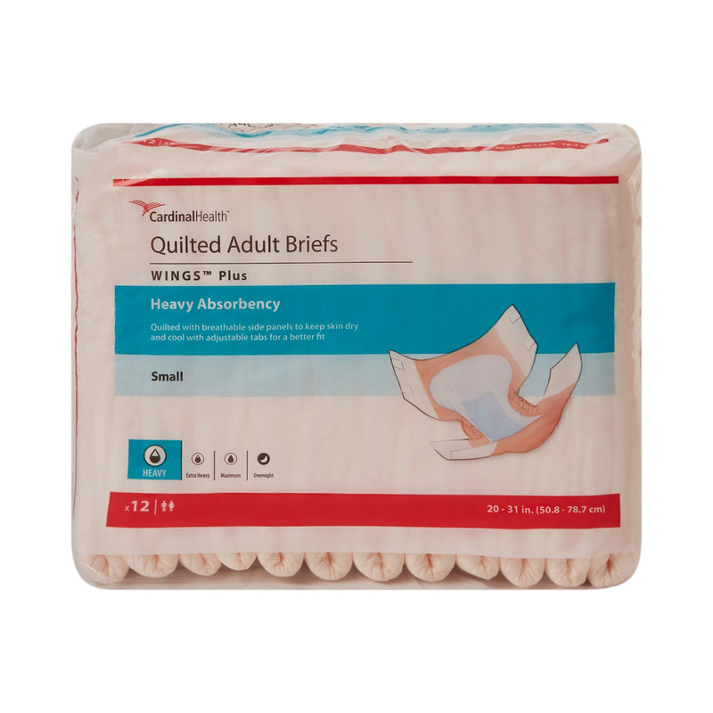 Wings™ Plus Heavy Absorbency Incontinence Brief, Small