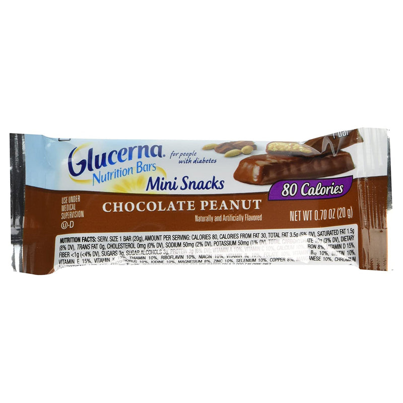 Glucerna® Mini Treats Chocolate Peanut Nutrition Bar, 20 Gram Packets