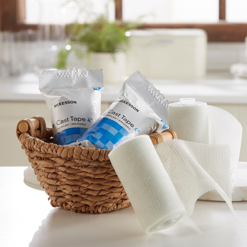 McKesson White Cast Tape, 4 Inch x 4 Yard