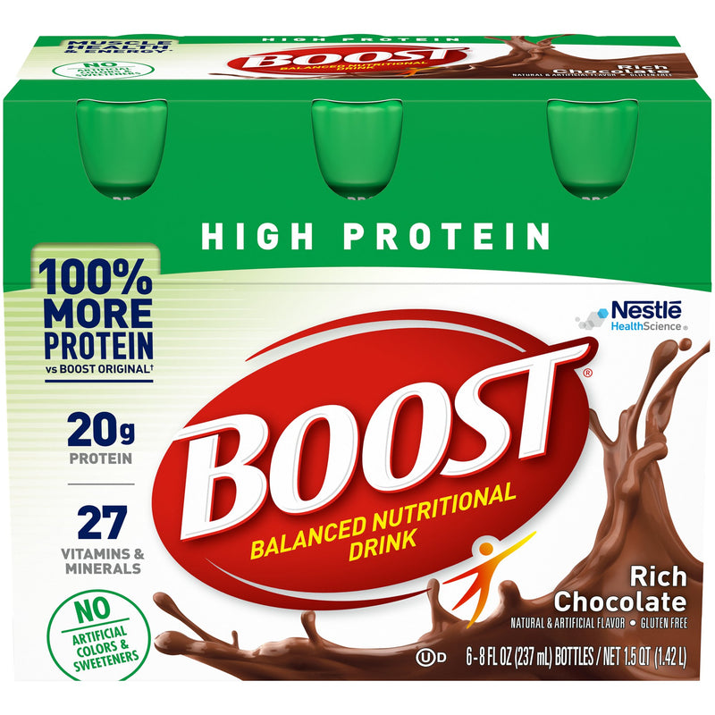 Boost® High Protein Chocolate Oral Supplement, 8 oz. Bottle