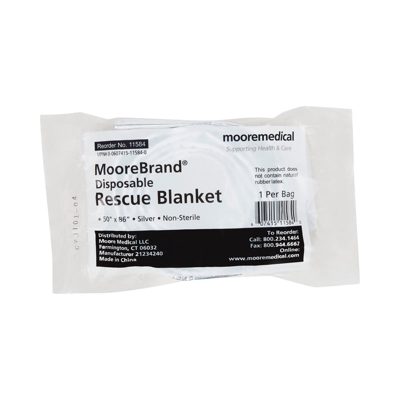 McKesson Rescue Thermal Emergency Blanket, 50 x 80 Inch