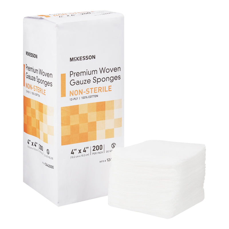 McKesson NonSterile Gauze Sponge, 4 x 4 Inch