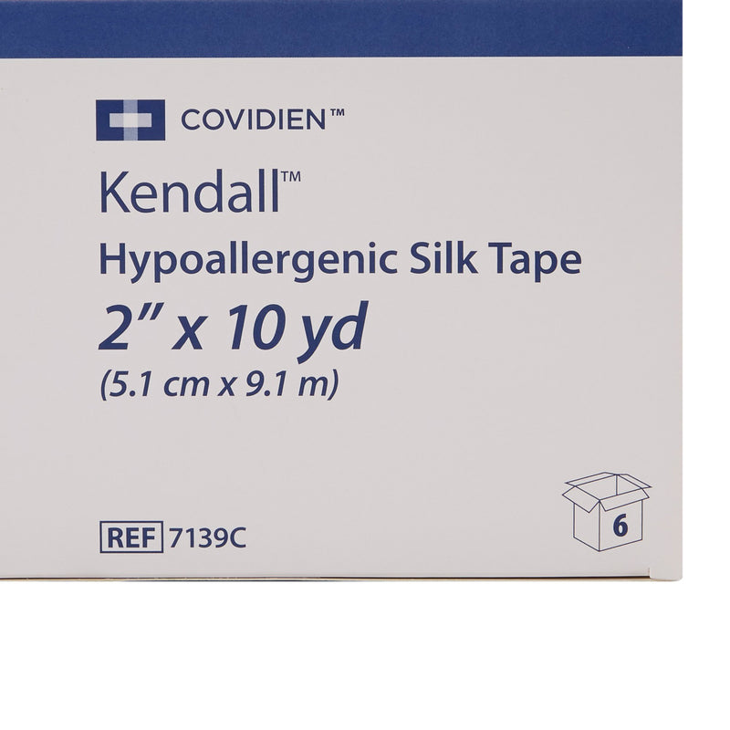 Kendall™ Hypoallergenic Silk-Like Cloth Medical Tape, 2 Inch x 10 Yard, White