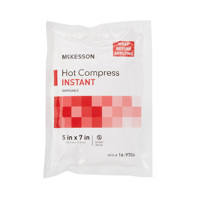 McKesson Hot Pack, Instant Chemical Activation, General Purpose, 5 x 7 Inch