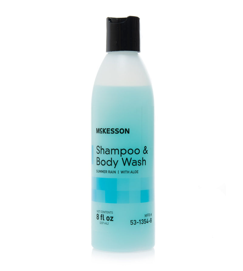 McKesson 2-in-1 Shampoo and Body Wash, Flip-Top Bottle, 8 oz, Summer Rain Scent