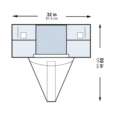 McKesson Under Buttocks Drape, 32 x 50 Inch