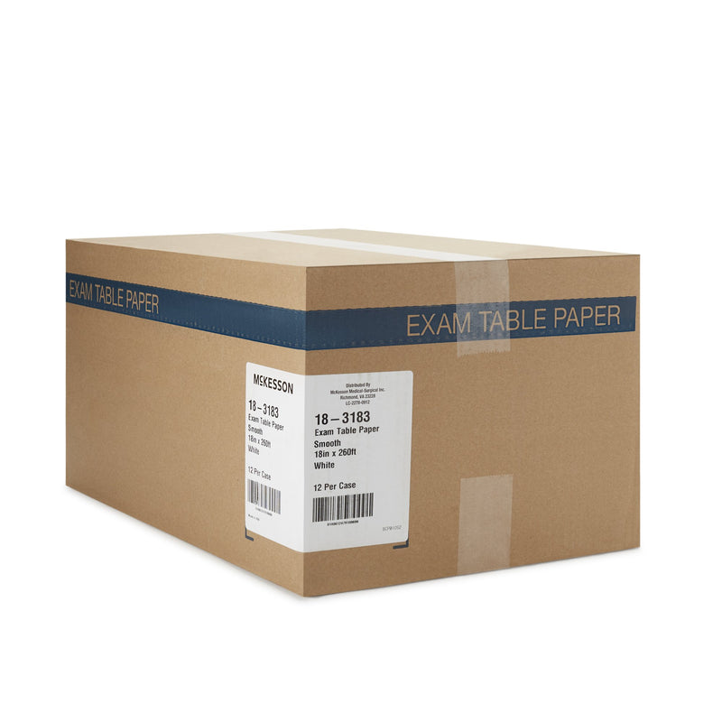 McKesson Smooth Table Paper, 18 Inch x 260 Foot, White