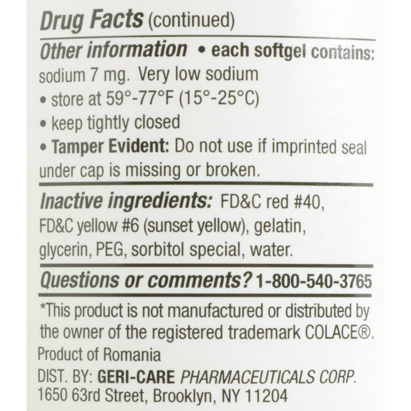 Geri-Care® Docusate Sodium Stool Softener