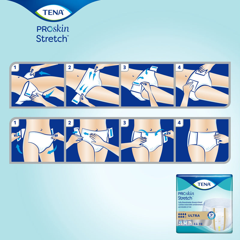 Tena® Stretch™ Ultra Incontinence Brief, Large / Extra Large