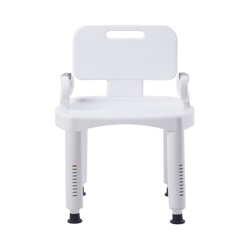 McKesson Removable Arm Rail Plastic Removable Back Bath Bench, 20½ Inch Width