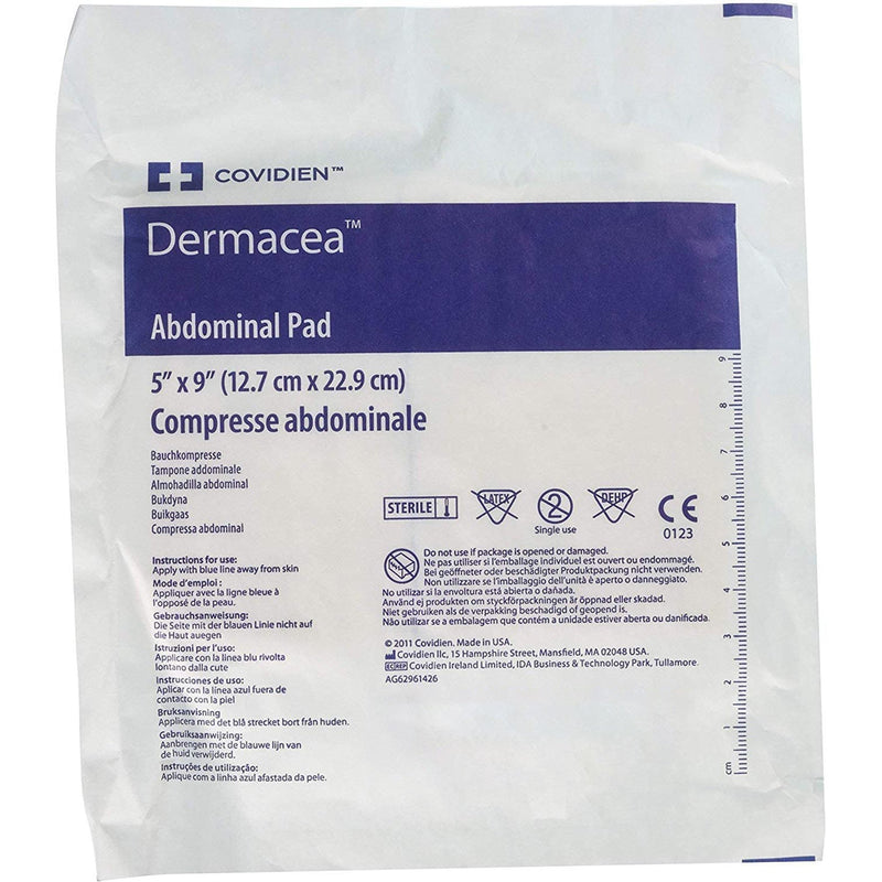 Dermacea™ NonSterile Abdominal Pad, 5 x 9 Inch