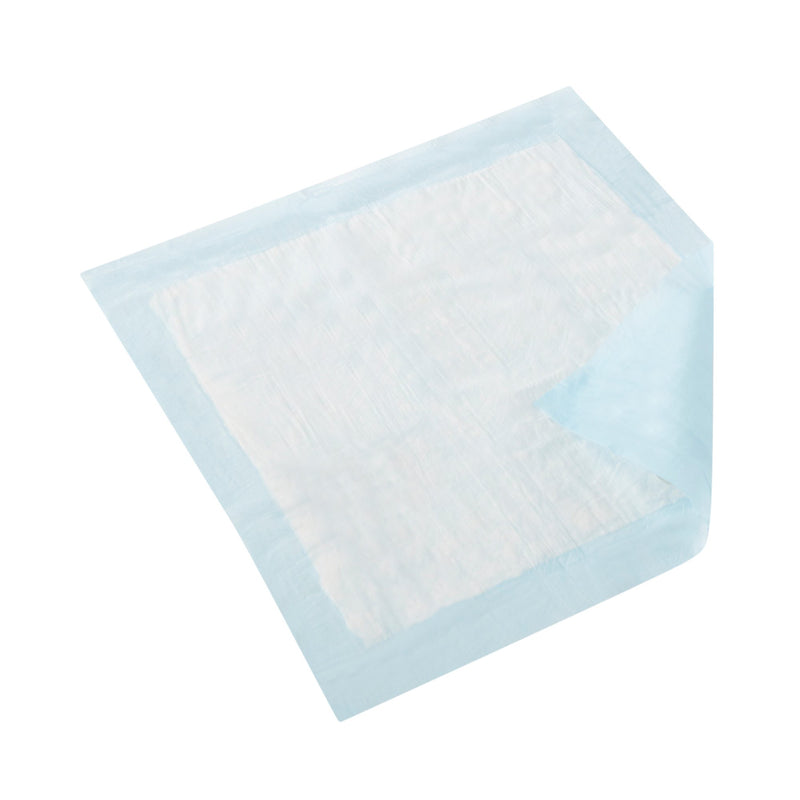TENA Regular Underpads, Light Absorbency, Blue, Disposable, Latex-Free, 23 X 24 Inch