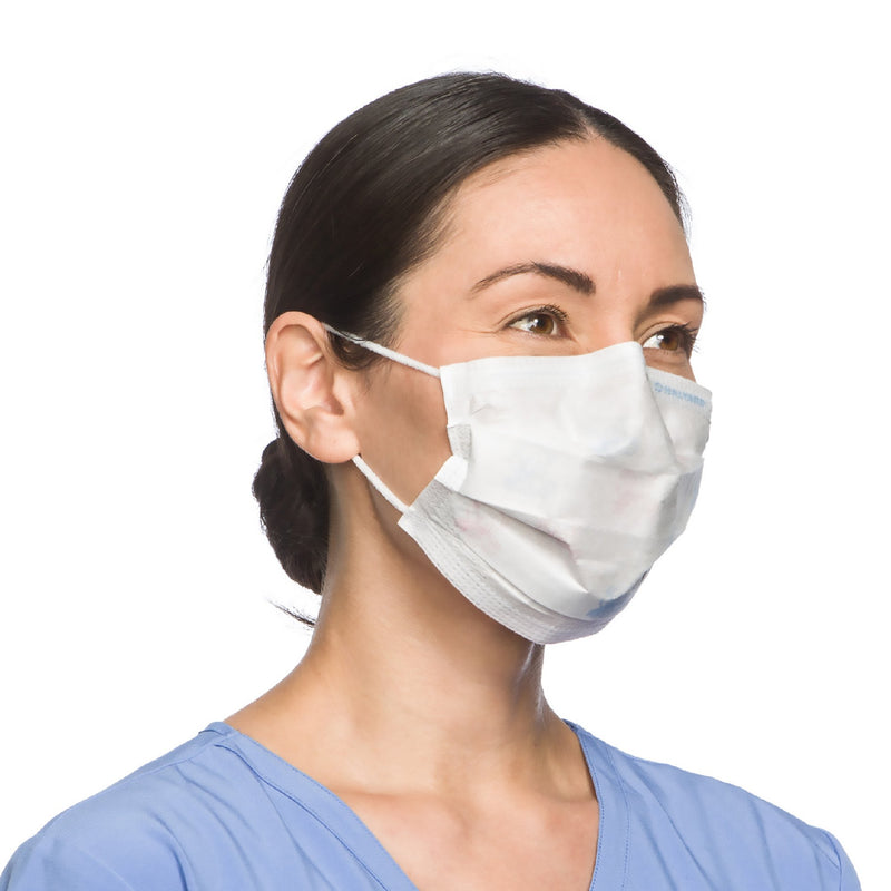 Halyard Procedure Mask, Pleated, One Size Fits Most, Yellow, Non-Sterile