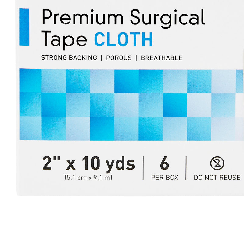 McKesson Silk-Like Cloth Medical Tape, 2 Inch x 10 Yard, White
