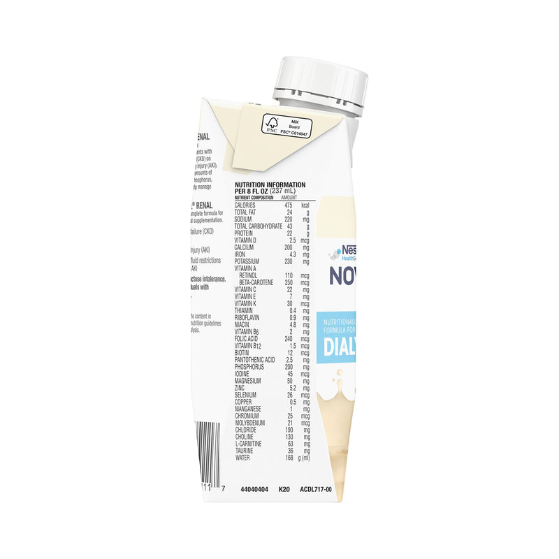 Novasource® Renal Vanilla Oral Supplement, 8 oz. Carton
