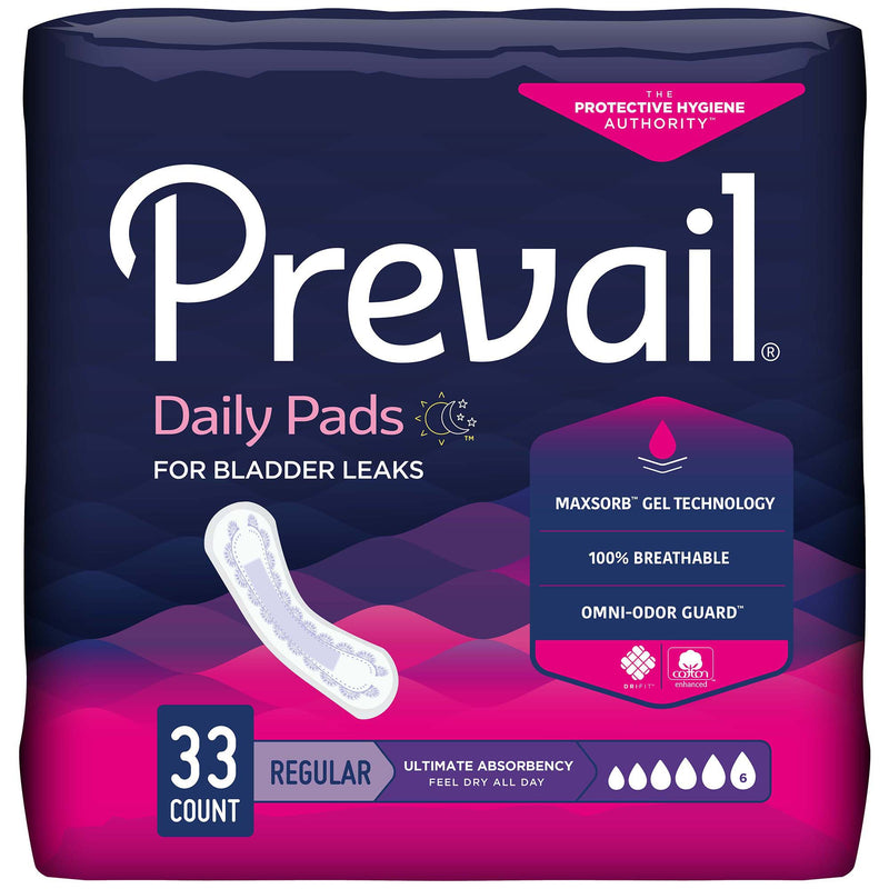 Prevail® Daily Pads Ultimate Bladder Control Pad, 16-Inch Length