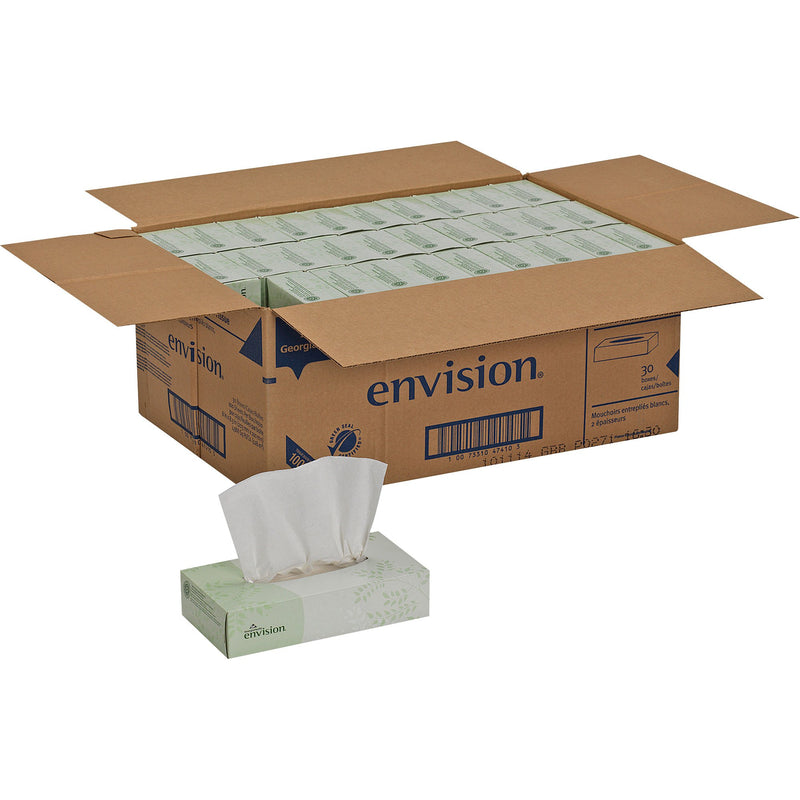 Envision Facial Tissue White 8 X 8-3/10 Inch