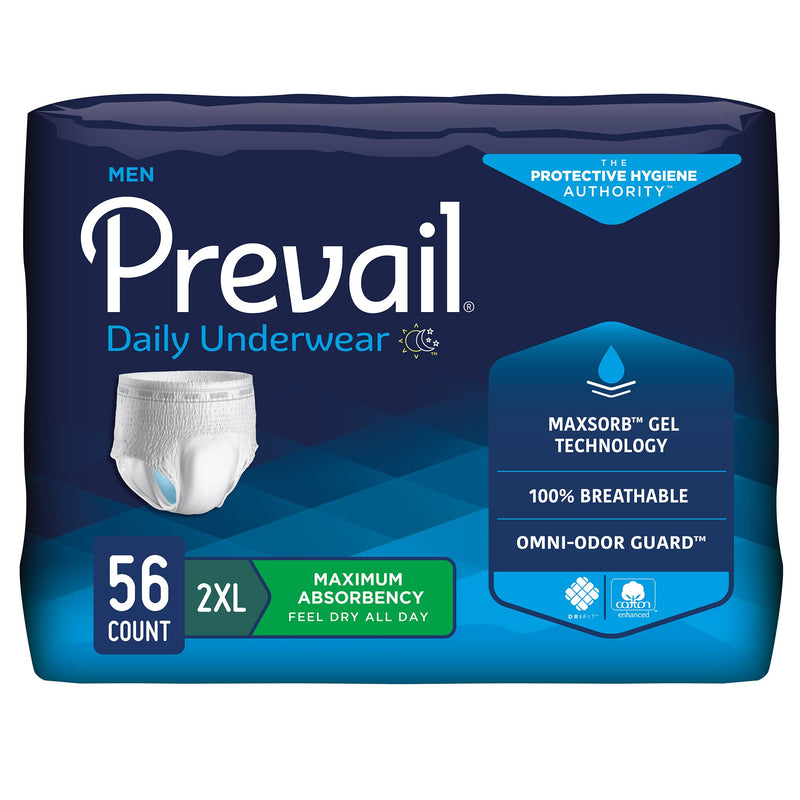 Prevail® Daily Underwear Maximum Absorbent Underwear, Extra Extra Large