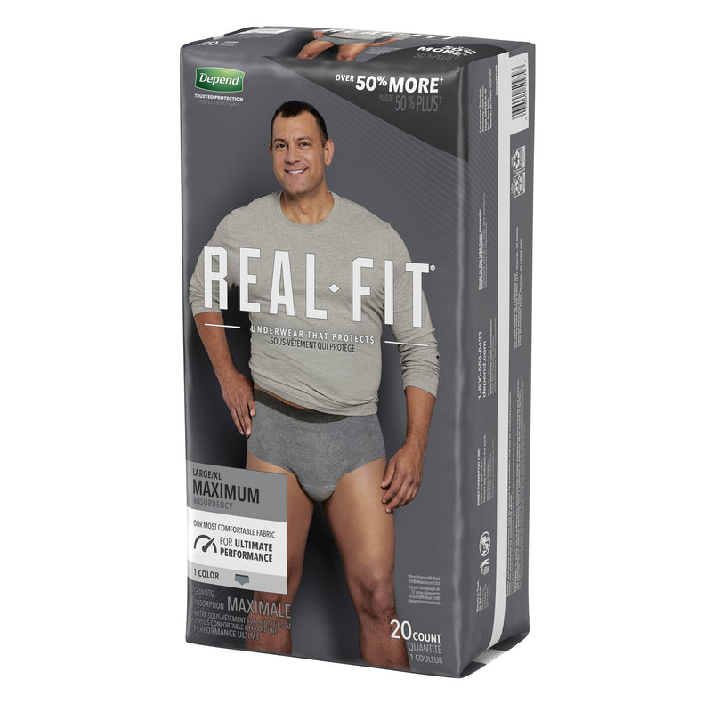 Depend® Real Fit® Maximum Absorbent Underwear, Large / Extra Large