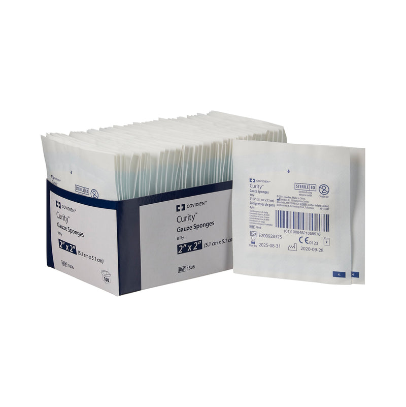 Curity™ Sterile USP Type VII Gauze Sponge, 2 x 2 Inch