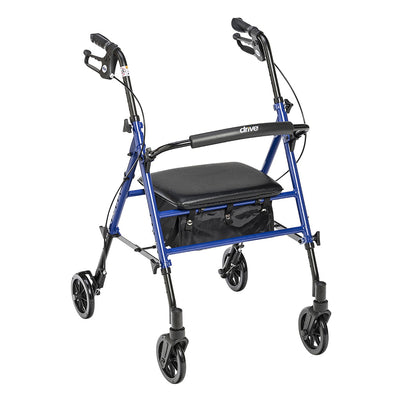 drive™ 4 Wheel Rollator, Blue