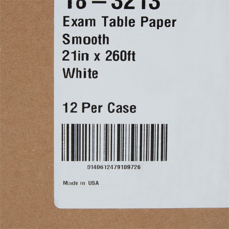 McKesson Smooth Table Paper, 21 Inch x 260 Foot, White