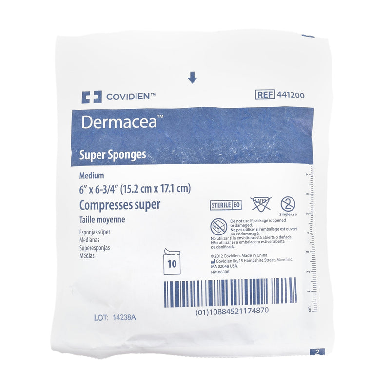 Dermacea™ Sterile USP Type VII Gauze Sponge, 6 x 6-3/4 Inch