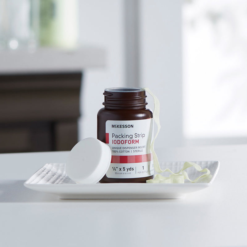 McKesson Iodoform Wound Packing Strip, ¼ Inch x 5 Yard