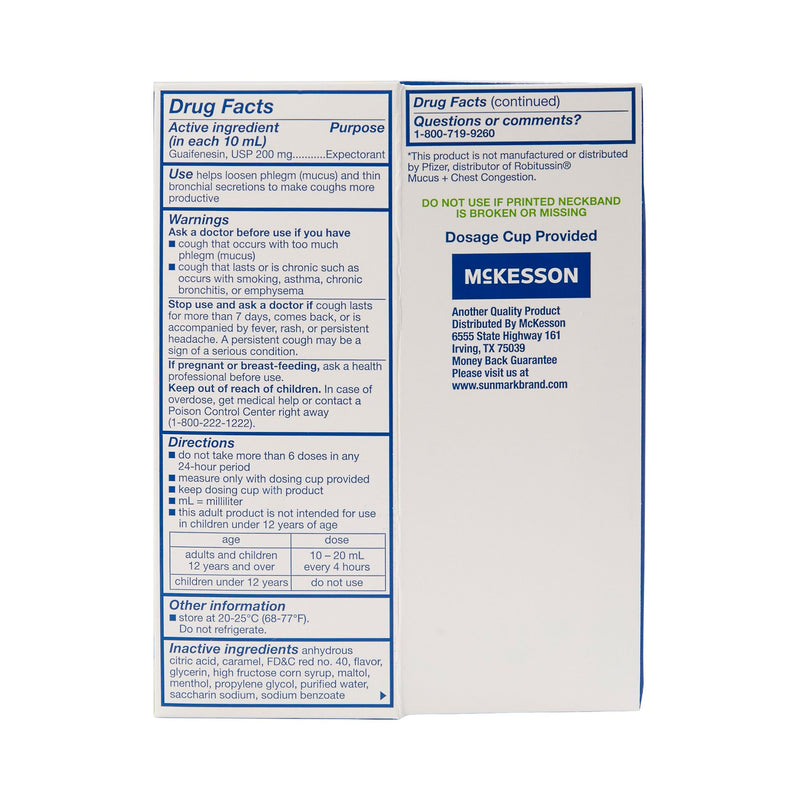 sunmark® Guaifenesin Cold and Cough Relief
