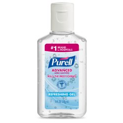 Purell Advanced Hand Sanitizer 70% Ethyl Alcohol Gel, Bottle, 1 oz