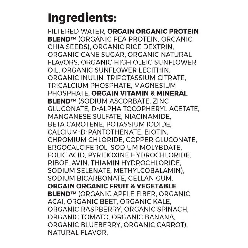 Organic Nutrition™ Vegan Vanilla Oral Protein Supplement, 11 oz. Carton