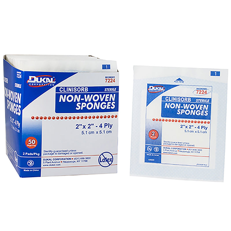 Clinisorb Sterile Nonwoven Sponge, 2 x 2 Inch