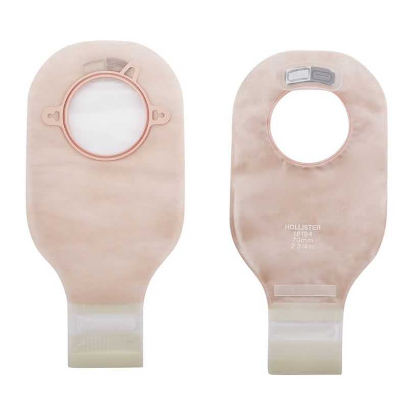 New Image™ Drainable Transparent Colostomy Pouch, 12 Inch Length, 2¾ Inch Flange