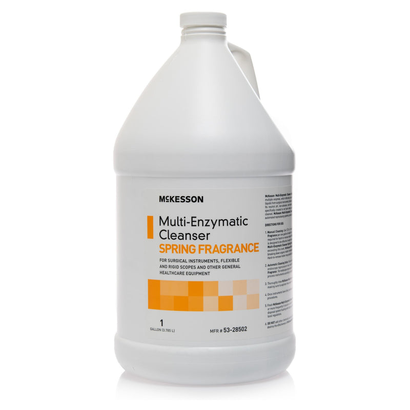 McKesson Multi-Enzymatic Instrument Detergent, 1 gal Jug, Spring Fresh Scent