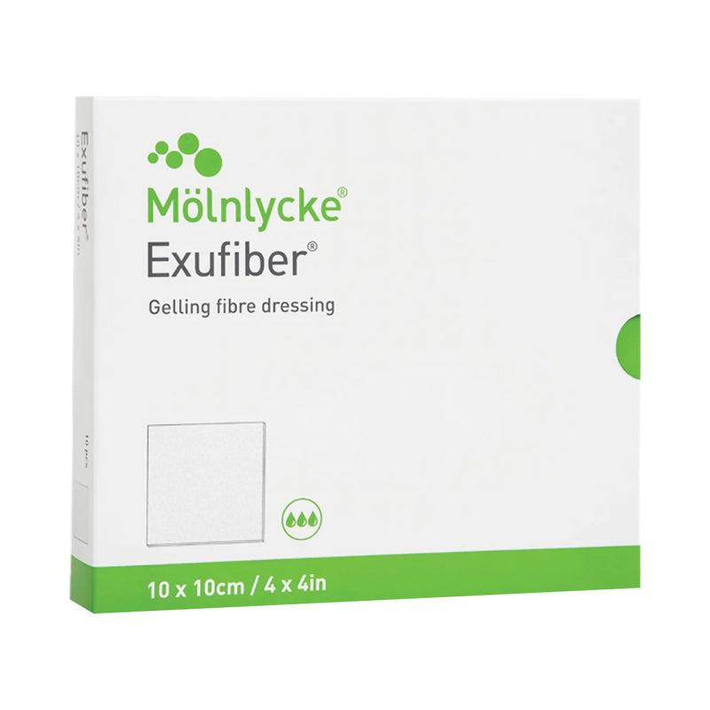 Exufiber® Gelling Fiber Dressing, 15 x 15 Centimeter