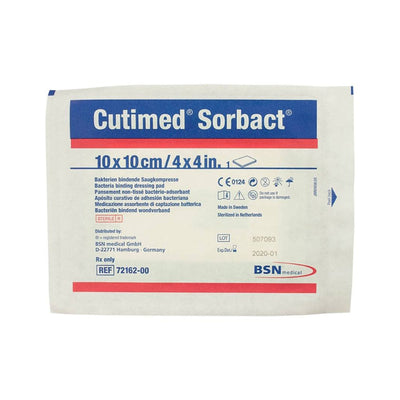 Cutimed® Sorbact® Antimicrobial Dressing, 4 x 4 Inch