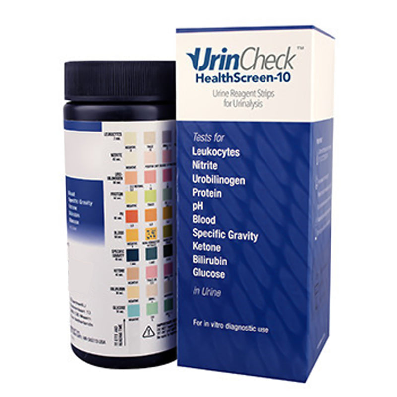 UrinCheck™ HealthScreen-10 Urinalysis Rapid Test Kit