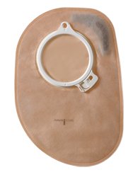 Assura® Two-Piece Closed End Transparent Colostomy Pouch, 8½ Inch Length