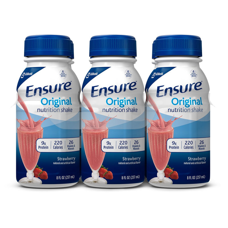 Ensure® Original Strawberry Oral Supplement, 8 oz. Bottle