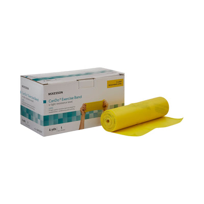 McKesson Exercise Resistance Band, Yellow, 5 Inch x 6 Yard, X-Light Resistance