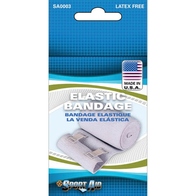 Sport Aid™ Clip Detached Closure Elastic Bandage, 2 Inch Width