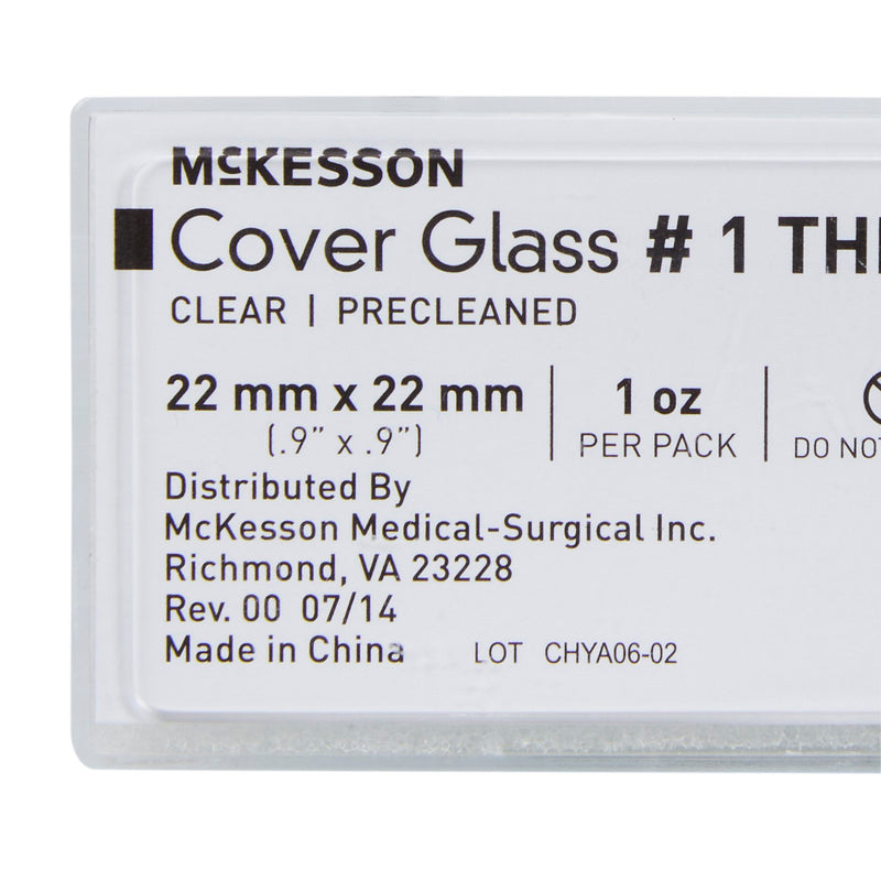 McKesson Cover Glass, 22 x 22 mm